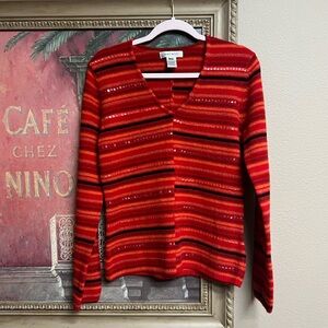 Nine West Wool V-Neck Sweater